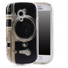 Samsung Galaxy S3 mini - Soft TPU Protective Phone Cover Case - Retro Camera Pattern